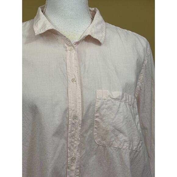 Xirena pink button down top, small, classic, timeless, pastel, everyday, simple - Picture 4 of 6